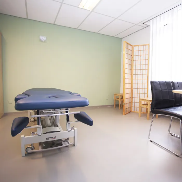 De behandelkamer van Osteopathie Achten